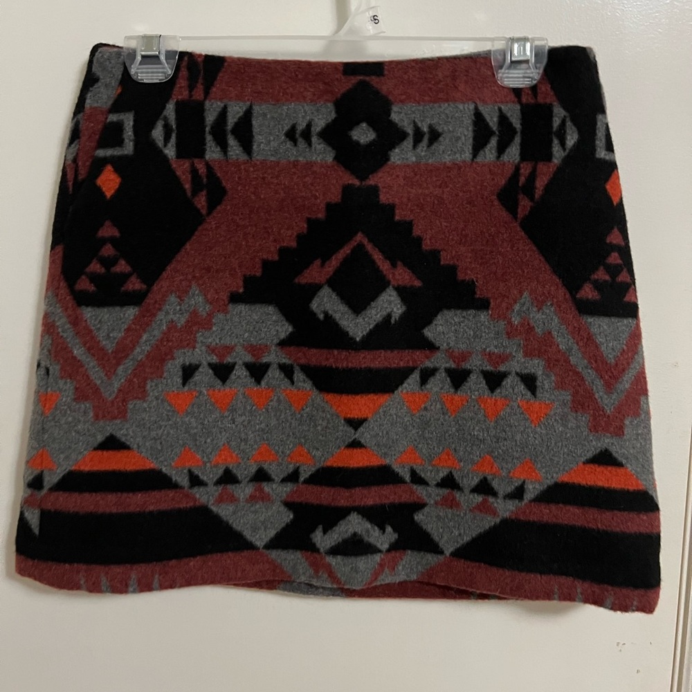 Gap Wool skirt tribal print